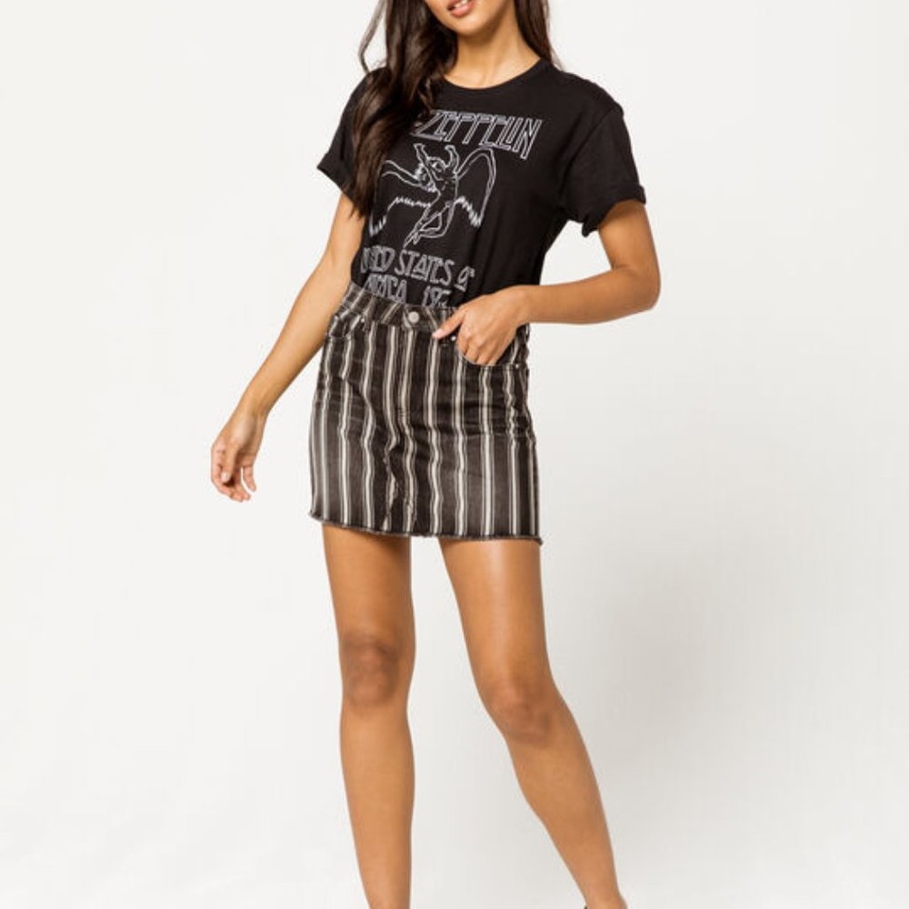 Tilly's Sky and Sparrow Stripe Mini Skirt Size 5